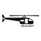 Search rescue helicopter icon simple vector. Air transport