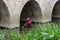 Search and rescue team member searching the River Avon