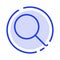 Search, Research, Basic, Ui Blue Dotted Line Line Icon