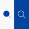 Search, Research, Basic, Ui Line and Glyph Solid icon Blue banner Line and Glyph Solid icon Blue banner