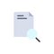 Search, Research, File, Document  Flat Color Icon. Vector icon banner Template