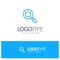 Search, Research, Find Blue outLine Logo with place for tagline