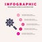 Search, Research, Gear, Setting Solid Icon Infographics 5 Steps Presentation Background