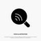 Search, Research, Wifi, Signal solid Glyph Icon vector
