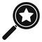 Search reward icon simple vector. Best rank