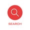 Search round flat icon
