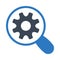 Search setting vector glyph color  icon