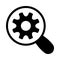 Search setting vector glyph flat icon