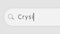 Search string with inscription Crysis.