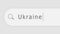 Search string with inscription Ukraine.