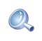 Search symbol - detailed icon of magnifying glass