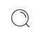 Search thin line icon, SEO of big data symbol, web navigation sign, line style simple magnifier graphic element