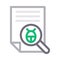 Search virus vector color line  icon