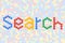 Search wording text with Soft color background of Honeycomb Grid tile random background of Multicolor or colorful red blue green a