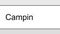 Searching For Camping in Search Bar Screen View. Online Network Website Search Box. Searching Camp Near Me The World Wide Web