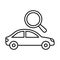 Searching car, Automobile Isolated Vector icon that can be easily modified or edited