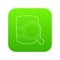 Searching database icon green vector