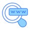 searching domain icon modern illustration