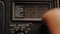 Searching For Stations on Vintage Analog TV and Radio Receiver, Close Up