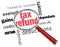 Searching for a Tax Refund - Magnifying Glass