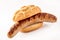 Seared barbecued sausage in a crusty bread bun