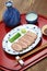 Seared duck breast steamed, japanese cuisine