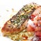 Seared Salmon with Garic Rice