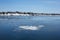 Searsport Waterfront With Ice In Foreground