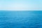 Seascape background vivid blue sea and clear sky