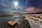 Seascape,Baltic Sea,Poland,Sunset,marine boulders