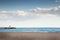 Seascape from the beach at benalmadena spain