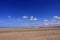 Seascape and beach at low tide