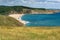 Seascape with beach at the mouth of the Veleka River, Sinemorets village, Bulgaria