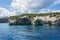 Seascape. Blue caves of Zakynthos island Greece