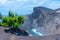 Seascape of Capelinhos volcano at Faial island, Azores, Portugal