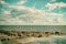 Seascape cloudscape Retro Effect