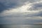 Seascape cloudy sky