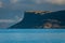 Seascape and coastline with high cliffs and headlands in Northern Ireland