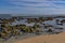 Seascape of Coquina Rocks in the Ocean