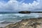 Seascape of the Deserted Beach at Boca Keto in Aruba