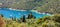 Seascape  of Ionian sea on Lefkada island in summertime