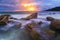 Seascape at Laan Hin Khao (White Rocks), Mae Ram Phung Beach, Ra