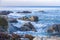 Seascape of Monterey Bay at Sunset in Pacific Grove, California, USA