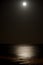 Seascape at night and full moon.