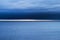 Seascape with nimbostratus cloud formation over the Baltic sea.