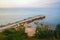 Seascape with pier