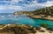 Seascape with rocky coast of Mallorca