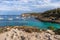 Seascape with rocky coast of Mallorca