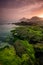 Seascape in Salalah Khareef monsoon season