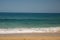 Seascape of San Pancho Beach with dad